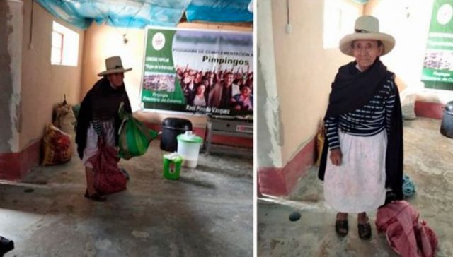 “Disculpen que no traiga más”, abuelita regala su cosecha a afectados por Covid-19