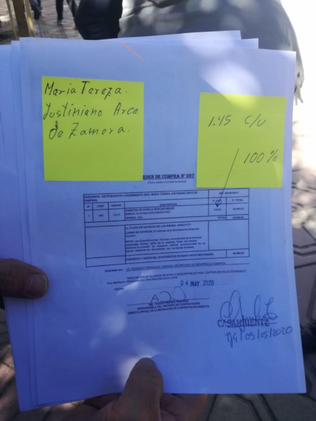 Denuncian al Municipio de Cercado por sobreprecio en compra de guantes 