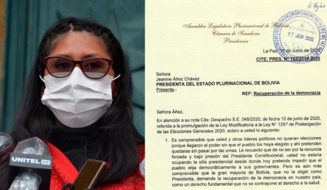 ¿Sabe que mentir es un pecado?: La dura carta de Eva Copa a Jeanine Áñez