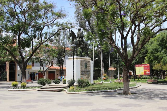 Las huellas de la Guerra del  Chaco en el parque Bolívar 