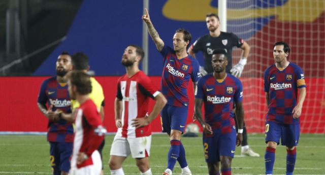 El gol de Rakitic que le dio el triunfo al Barcelona