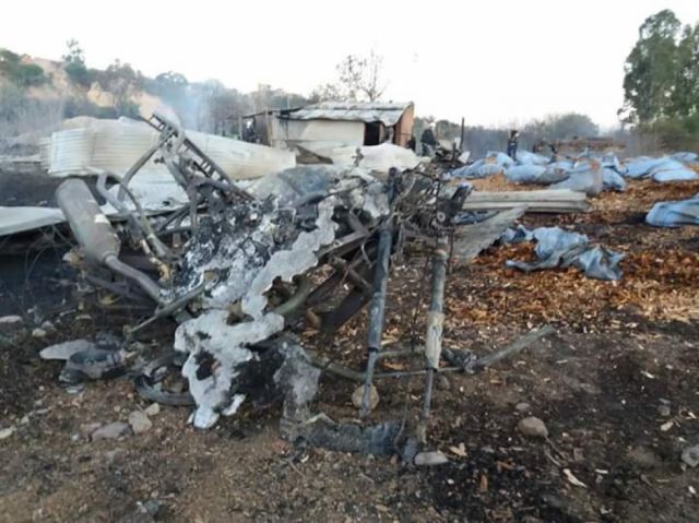 Un incendio deja a una familia sin vivienda en Tarija