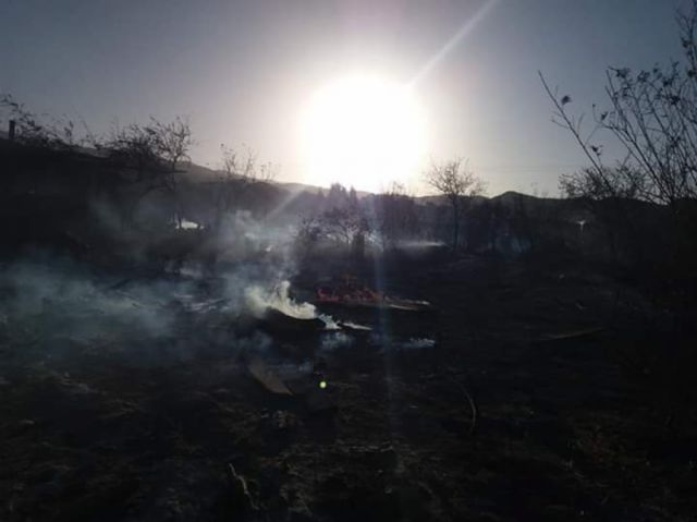 La familia perdió su vivienda en el incendio