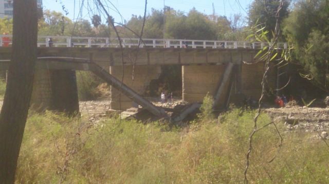 Puente San Martin tras fisura