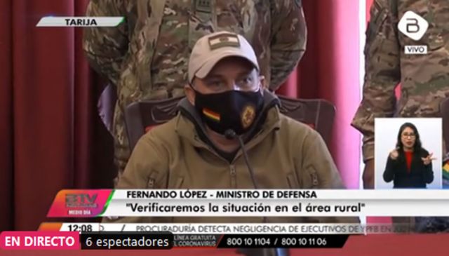 Ministro López sobre respiradores para Tarija: "Ojalá que consigamos la cantidad que necesita" 