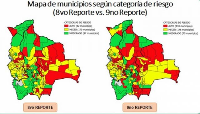 Sube de 82 a 118 el número de municipios con riesgo alto por Covid