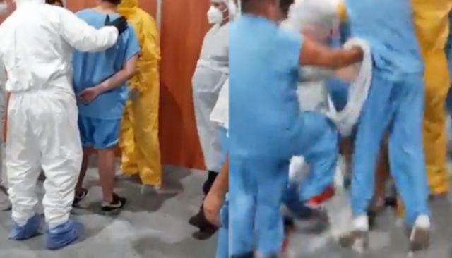 Robo de celulares acabó en una campal 
