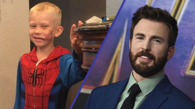 Chris Evans condecoró como “héroe” al niño que salvó a su hermana del feroz ataque de un perro