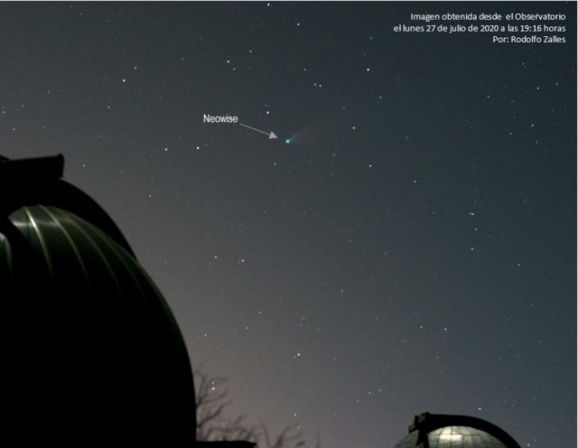 Desde Tarija, el Observatorio Astronómico registra paso del cometa Neowise