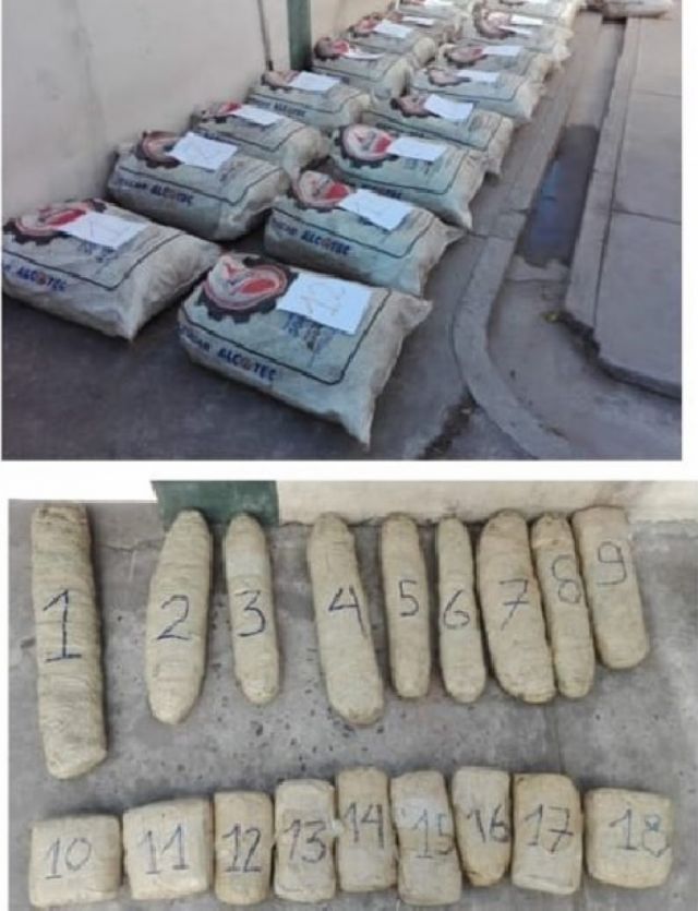 Caen 2 sujetos con 142 kilos  de marihuana en Bermejo