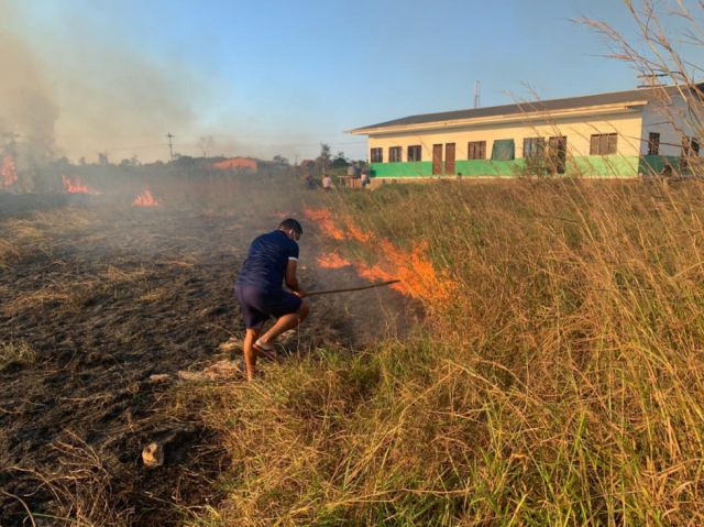 Controlan fuego que amenazaba al Centro Técnico de la FBF en Cobija