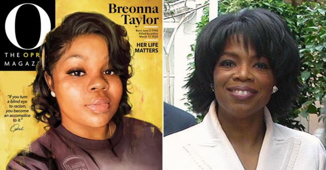 Oprah Winfrey coloca carteles de mujer negra asesinada por la policía en ciudad de Kentucky