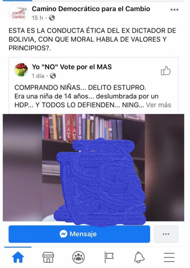 Advierten violación de Derechos de la Infancia por difusión de video en cuenta de Camino al Cambio
