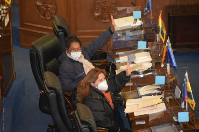 Cámara de Senadores aprueba Ley de "Bono contra el Hambre", Áñez pide "liberar" recursos para su pago