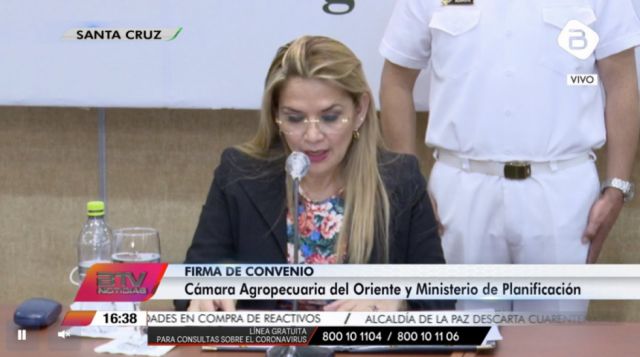 Áñez a la CAO: "Olviden la tentación autoritaria, olviden el populismo"