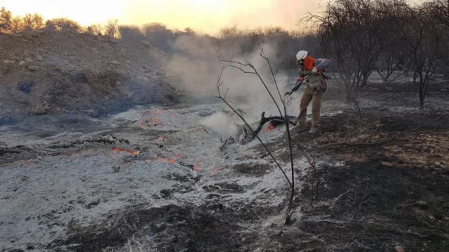 Sofocan otro incendio, esta vez en Sella Méndez-Tarija