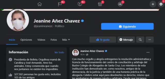 Facebook desmantela red que difundía contenidos favorables al gobierno de Áñez