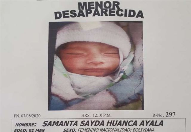 Policía dice que raptora de bebé no podrá salir del país