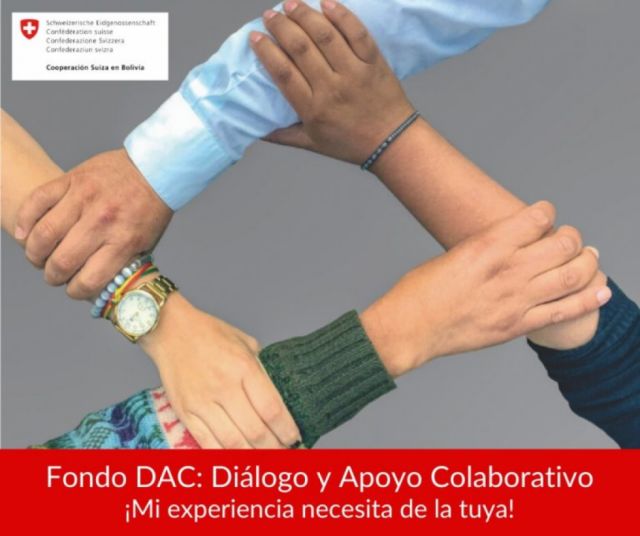 Cooperación Suiza recibirá propuestas para el Fondo DAC hasta el 30 de octubre