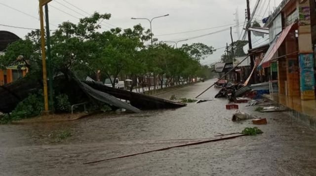 Un fuerte temporal azota Trinidad y causa estragos