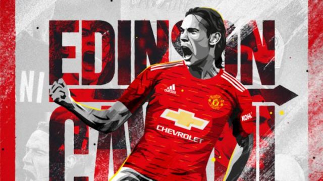 El uruguayo Edinson Cavani es presentado en el United