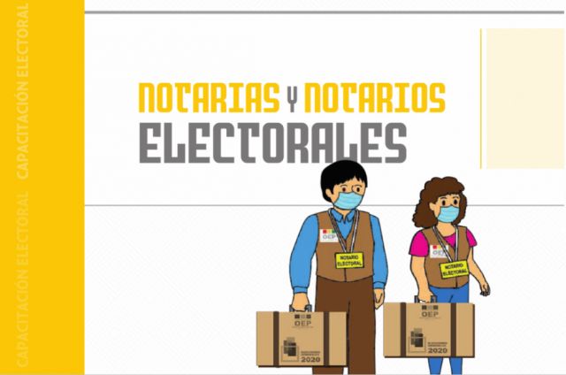 Notarios cumplen rol clave en la ejecución del proceso electoral 