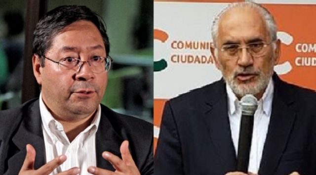 Luis Arce y Carlos Mesa