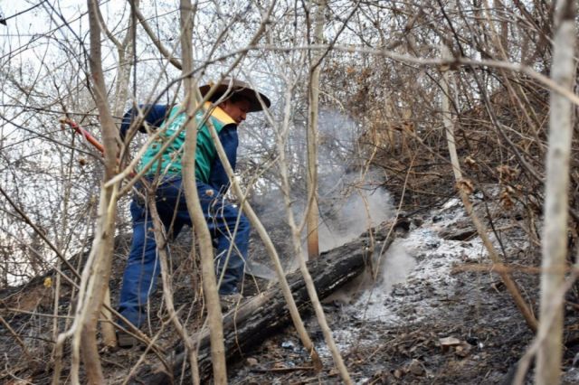 Trabajos de sofocación en el Aguarague