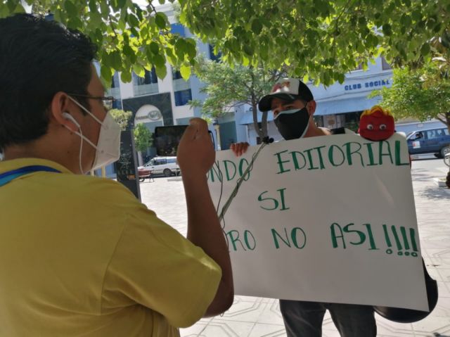 Artistas de Tarija protestan por el Fondo Editorial y piden que sea "inclusivo"