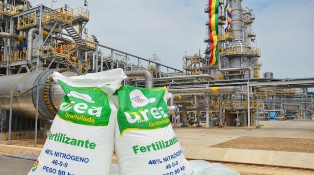 Se exportó urea por $us 4,76 MM a Brasil y Perú 