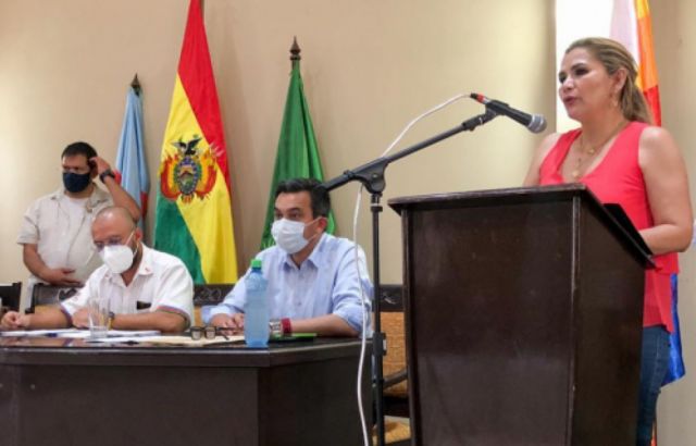 Para Áñez el 2020 fue un "año negro" para el Gobierno