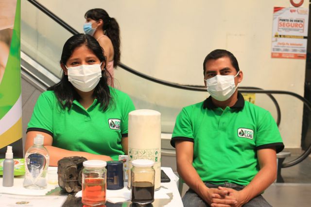 Verónica Alemán y Diego Farfán de EcoLub.