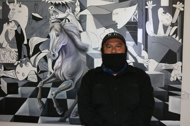 El artista plástico Fernando Guzmán.