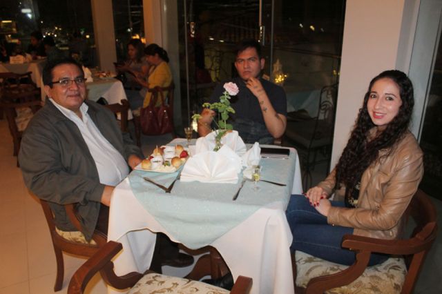 Víctor Vaca, Sebastián Vaca y Jesica Burgos