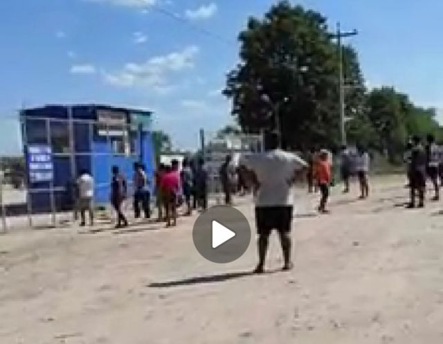 Personas violentaron Aduana de Campo Pajoso por contrabando (video)