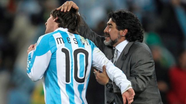 Messi: "Diego no se va porque es eterno"