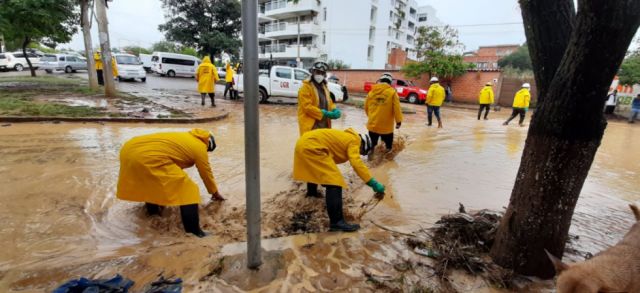 Cuadrillas de emergencia de la Alcaldía de Tarija