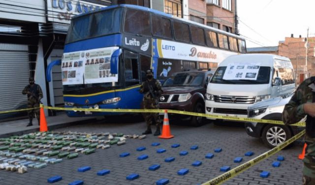 Secuestran 497 kg de droga entre cocaína y marihuana 