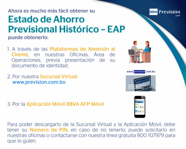 BBVA, Cómo obtener el Estado de Ahorro Previsional
