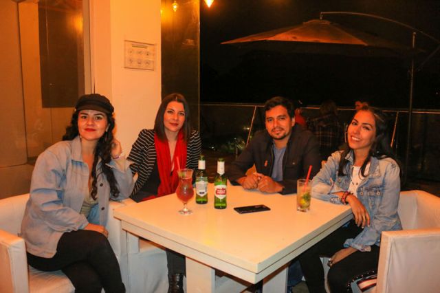 Carla Gamarra, Erika Pinaya, Romal Antelo y Doris.