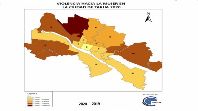 Tarija, identifican 4 distritos  con más índices de violencia