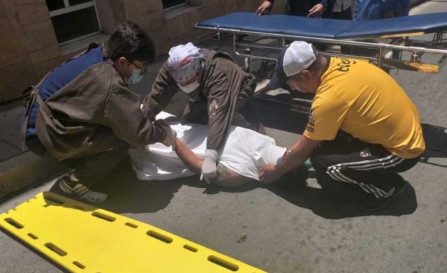 Detenido por atraco salta del piso 3 de hospital