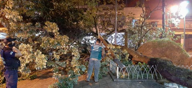 Fuertes vientos se registraron en Yacuiba causando daños materiales