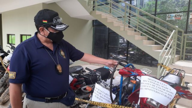 Tarija: Se recuperan motos robadas y hay tres detenidos, entre ellos un menor de edad