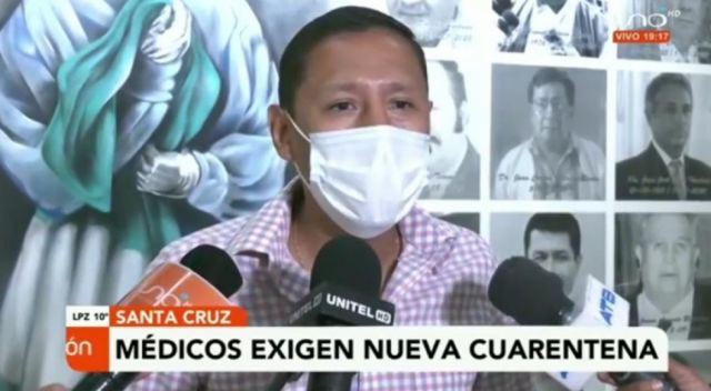 Médicos de Santa Cruz exigen una nueva cuarentena ante el incremento de casos de Covid-19