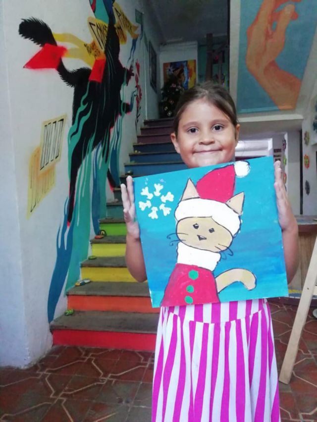 El arte no pudo faltar en estas fiestas de fin de año.
