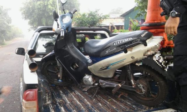 Diprove levantó una motocicleta abandonada en Tarija