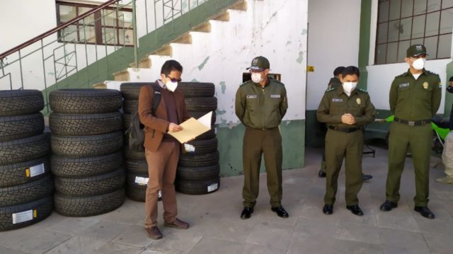 Policía de Sucre recibe nuevo equipamiento 