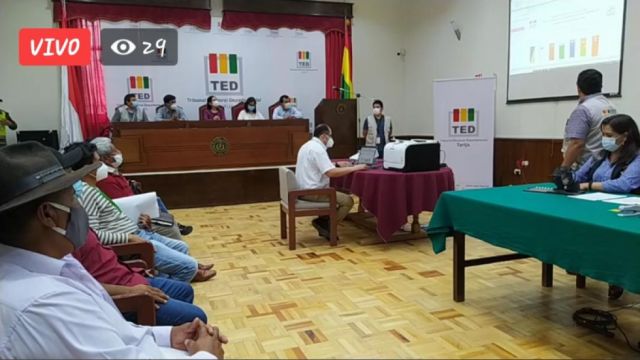 Así estará ordenada la papeleta para elegir autoridad departamental en Tarija 