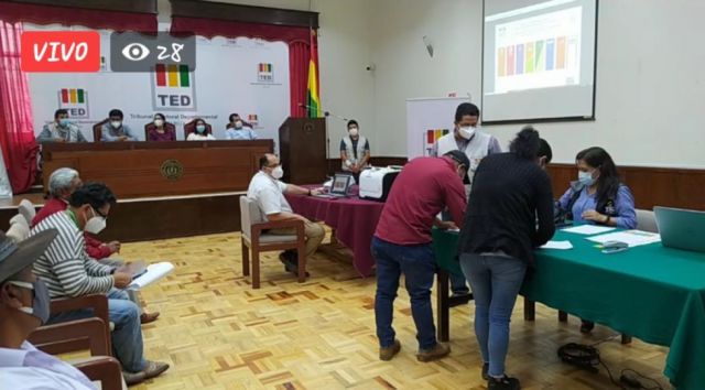 Comunidad de Todos y Pan-Bol ocupan primeras franjas de papeleta de sufragio para autoridad municipal de Tarija